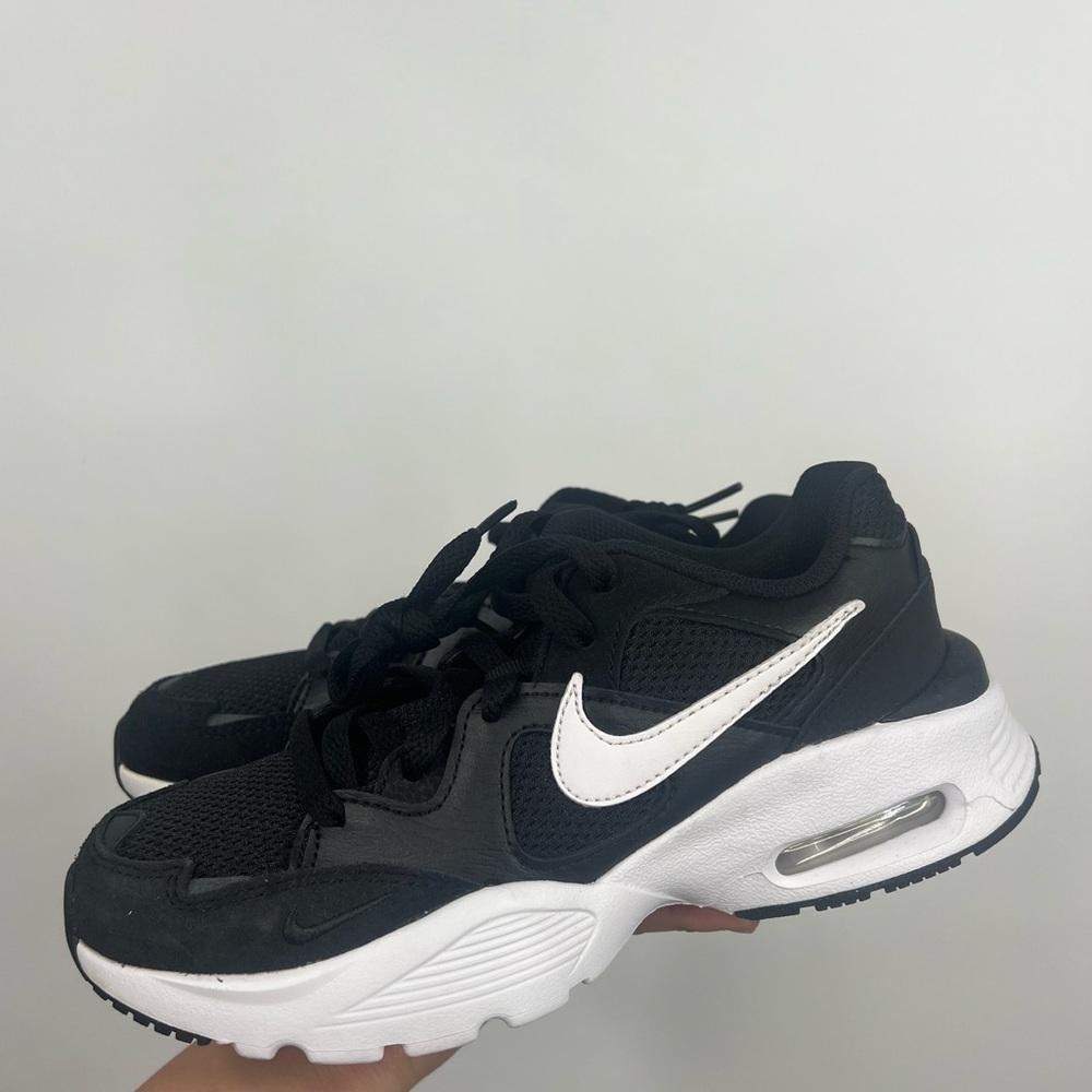 Nike Air Max Fusion Running Shoes Black White Size 6